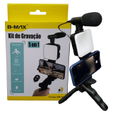 KIT DE GRAVAÇÃO 5 EM 1 PRETO BM-244