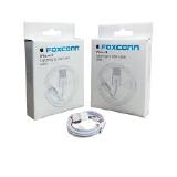 CABO DE DADOS USB LIGHTNING COM CAIXA FOXCON BRANCO