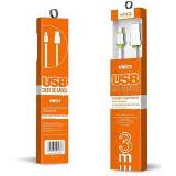 CABO DE DADOS USB V8 3M 4.8 H137-1 BRANCO
