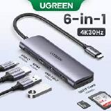 HUB USB-C 6 IN 1 ZHQ-02