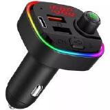 CARREGADOR VEICULAR TRANSMISSOR BLUETOOH FM MP3 PD 20W TIPO C Q7KA-C158 PRETO