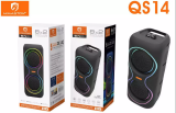 CAIXA DE SOM BLUETOOTH QS14 COM LED RGB
